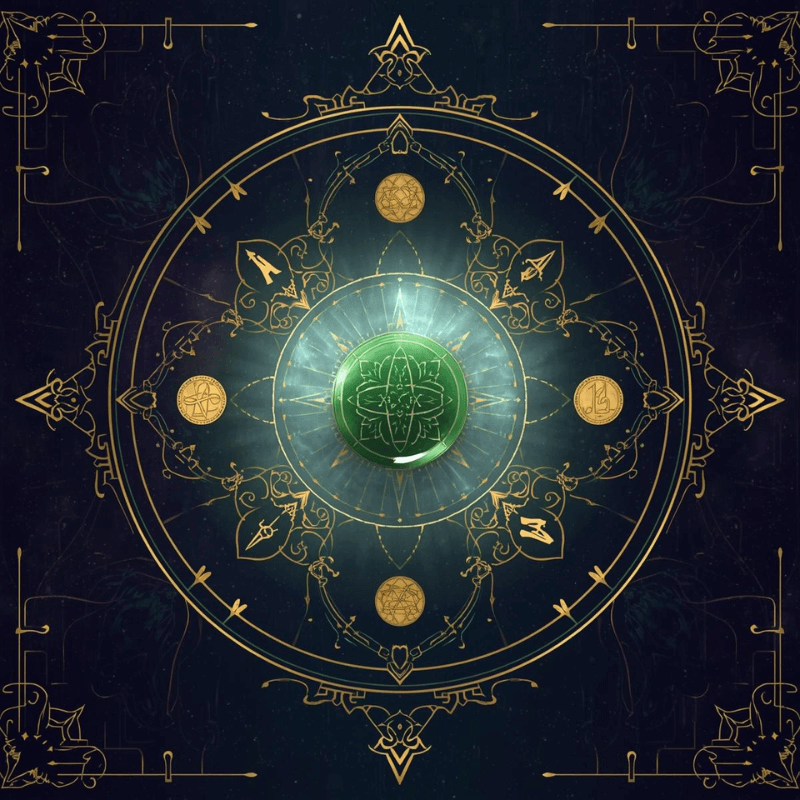 Runas en oro: poder solar