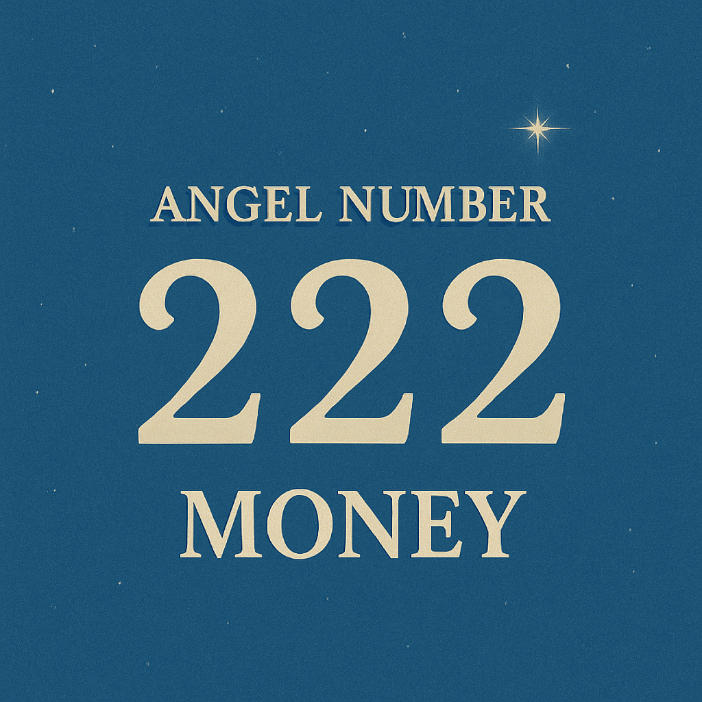222 angel number money