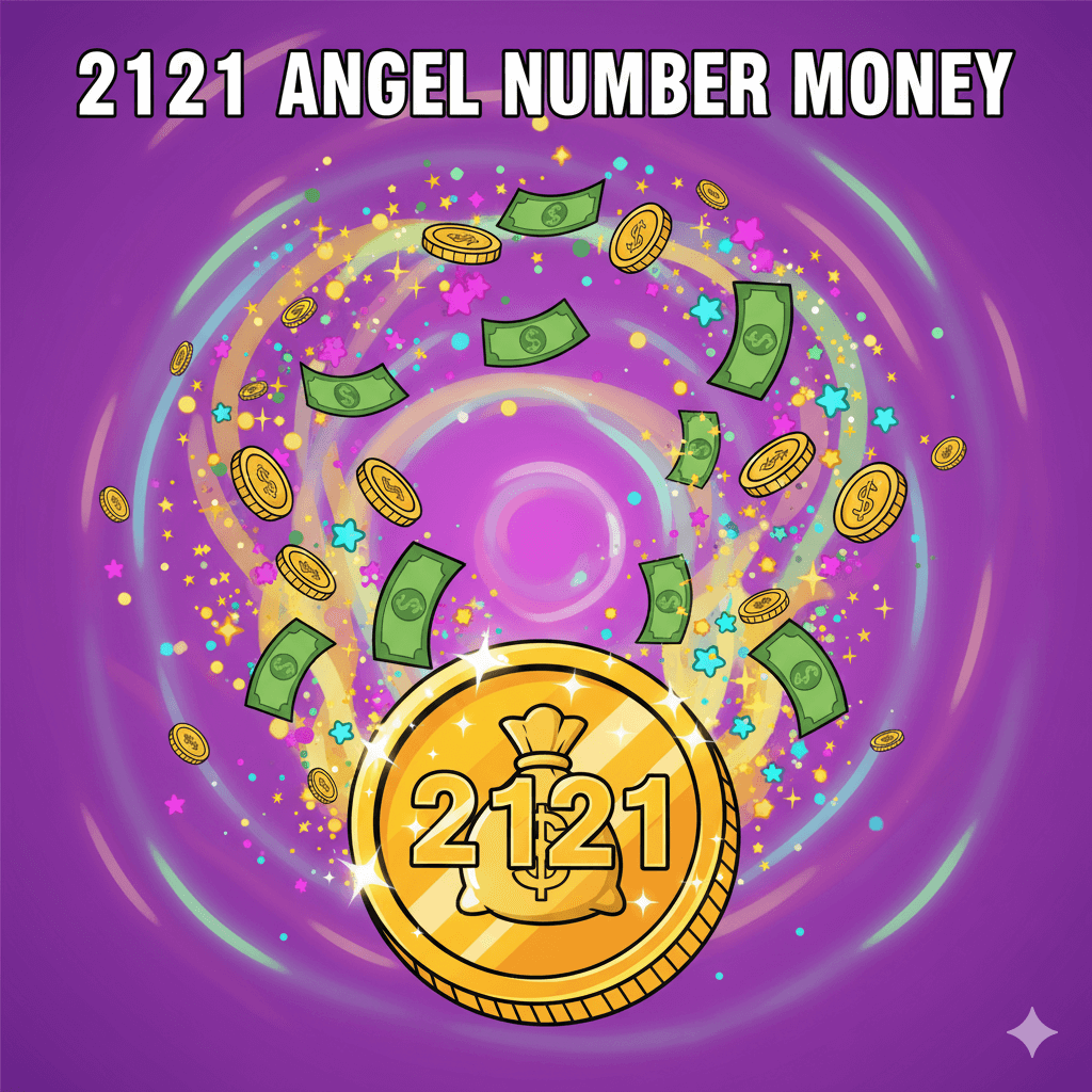 2121 angel number money