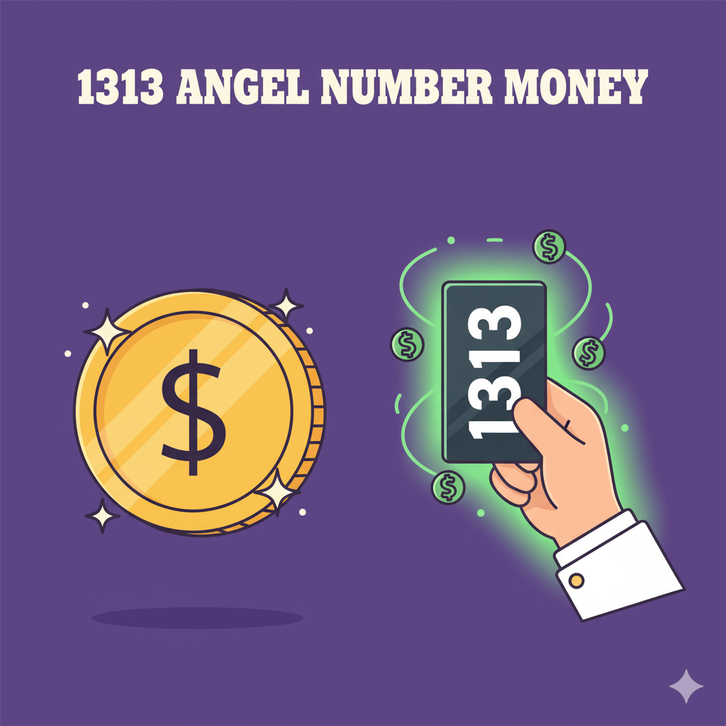 1313 angel number money