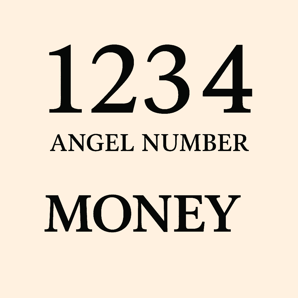1234 angel number money