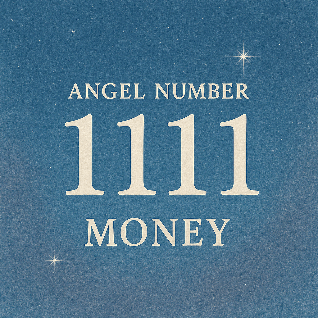 ☀️1111 angel number money