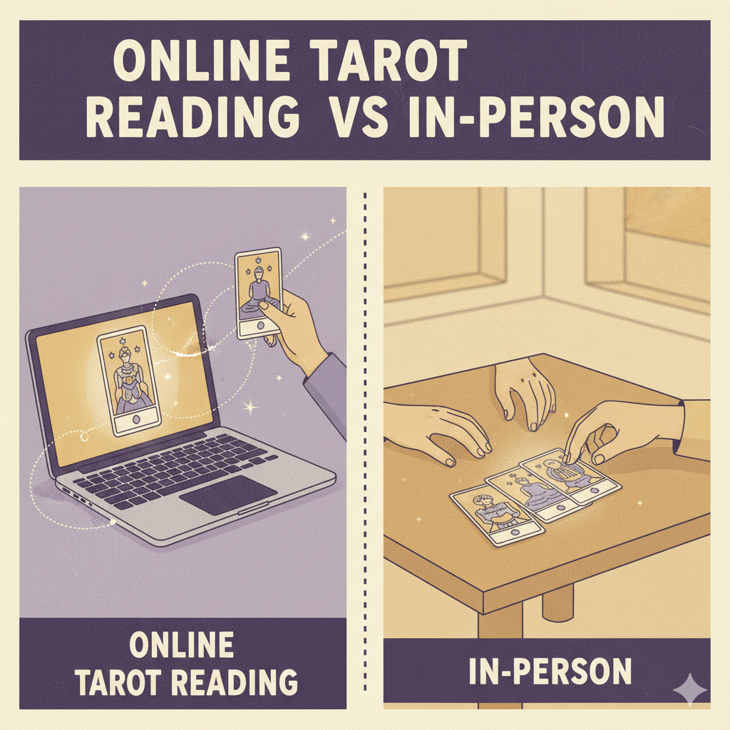 Online Tarot Reading vs In-Person