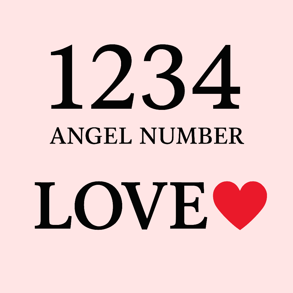 1234 angel number love