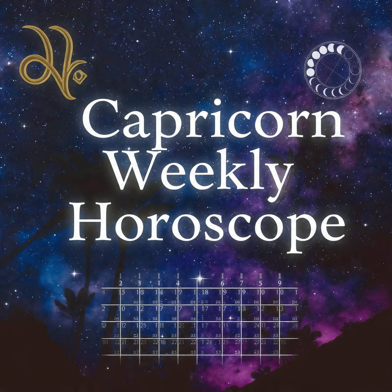 Capricorn weekly horoscope