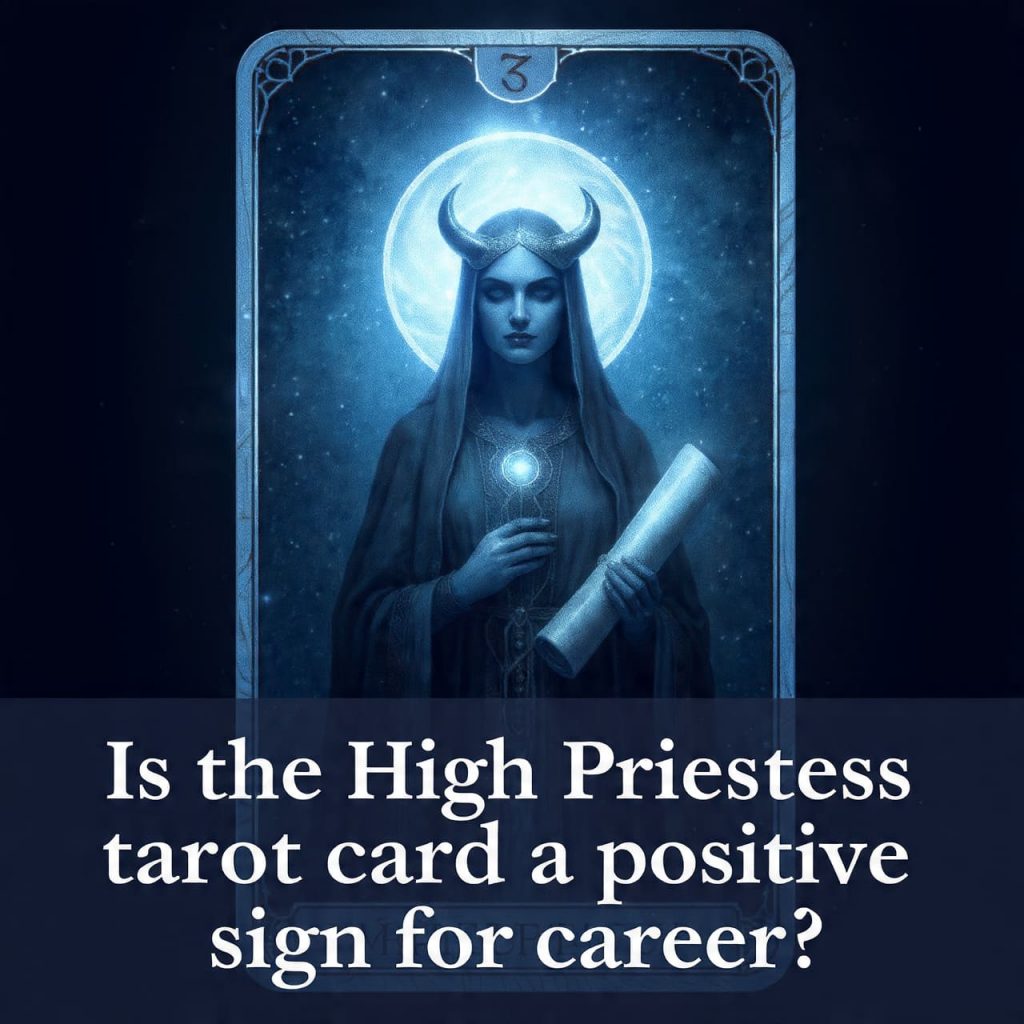 Is the High Priestess tarot card a positive sign for career?