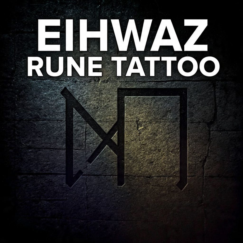 Eihwaz rune tattoo