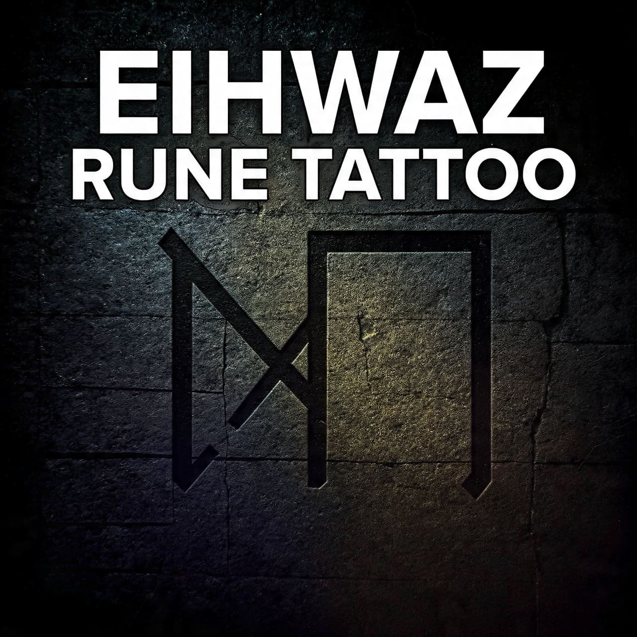 Eihwaz rune tattoo