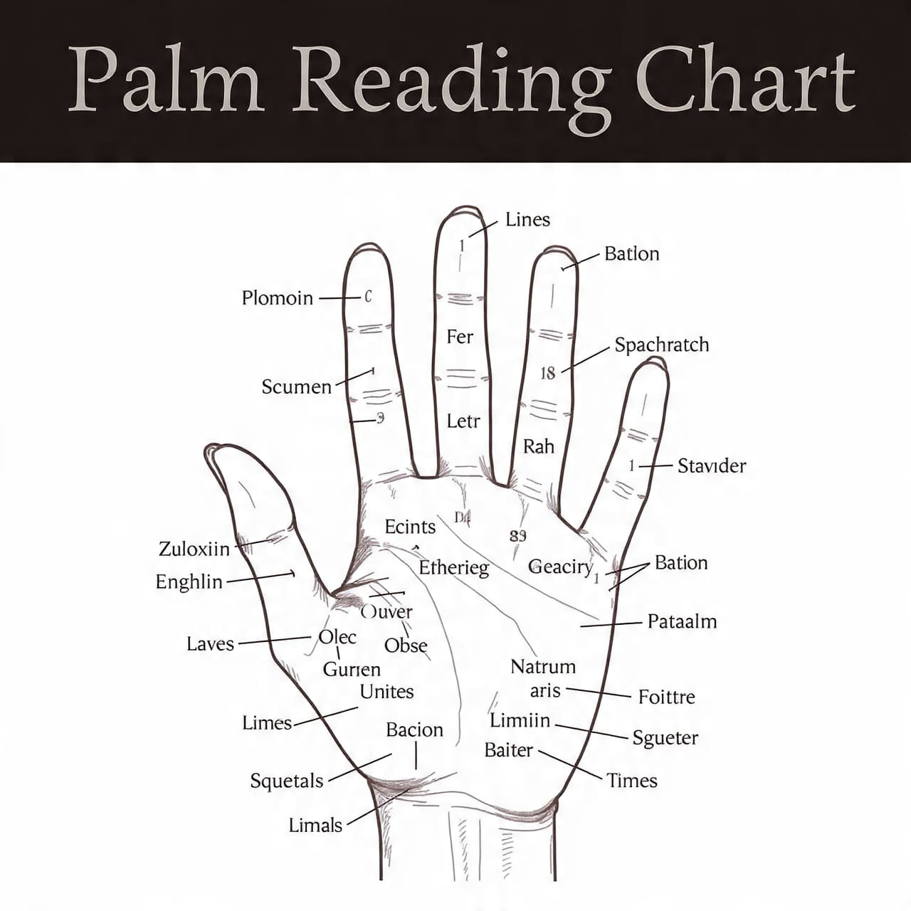 Palm Reading Chart