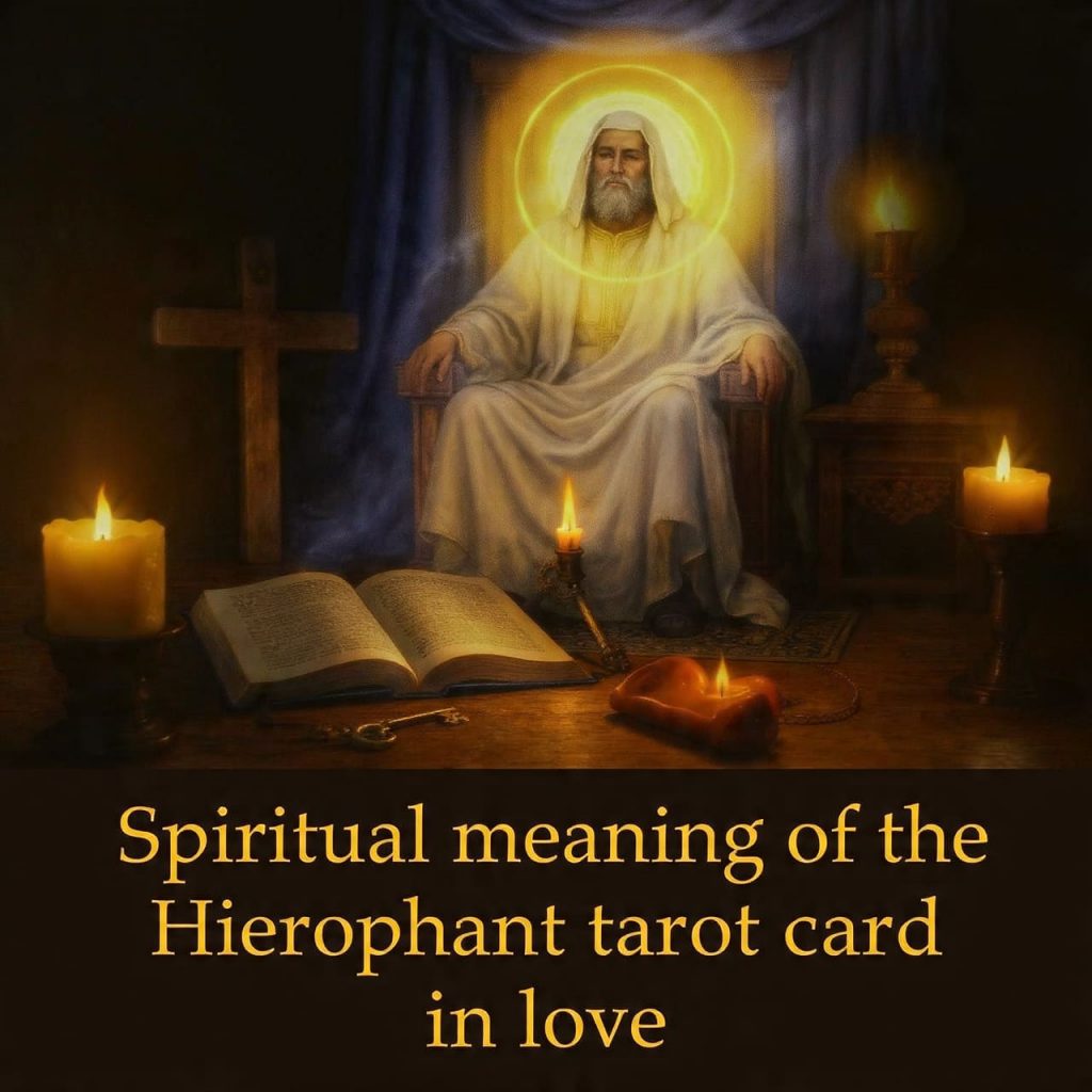 Spiritual meaning of the Hierophant tarot card in love