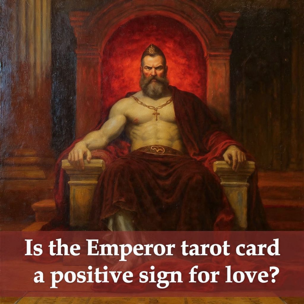 Is the Emperor tarot card a positive sign for love?
