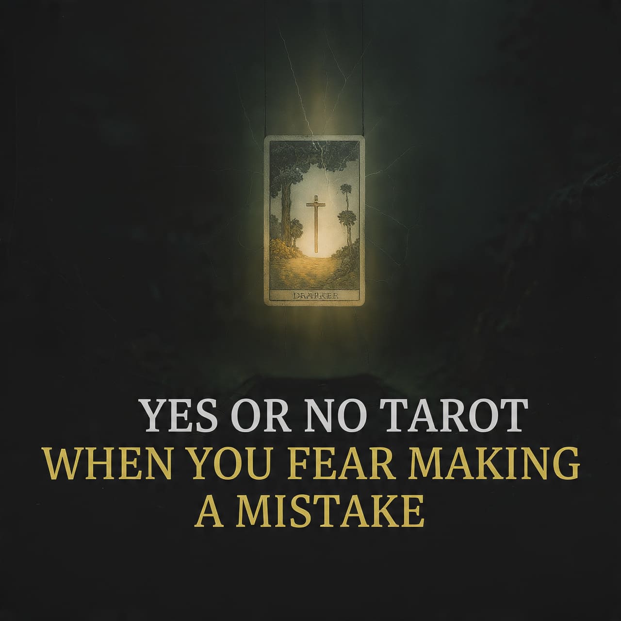 Yes or No Tarot when you fear making a mistake