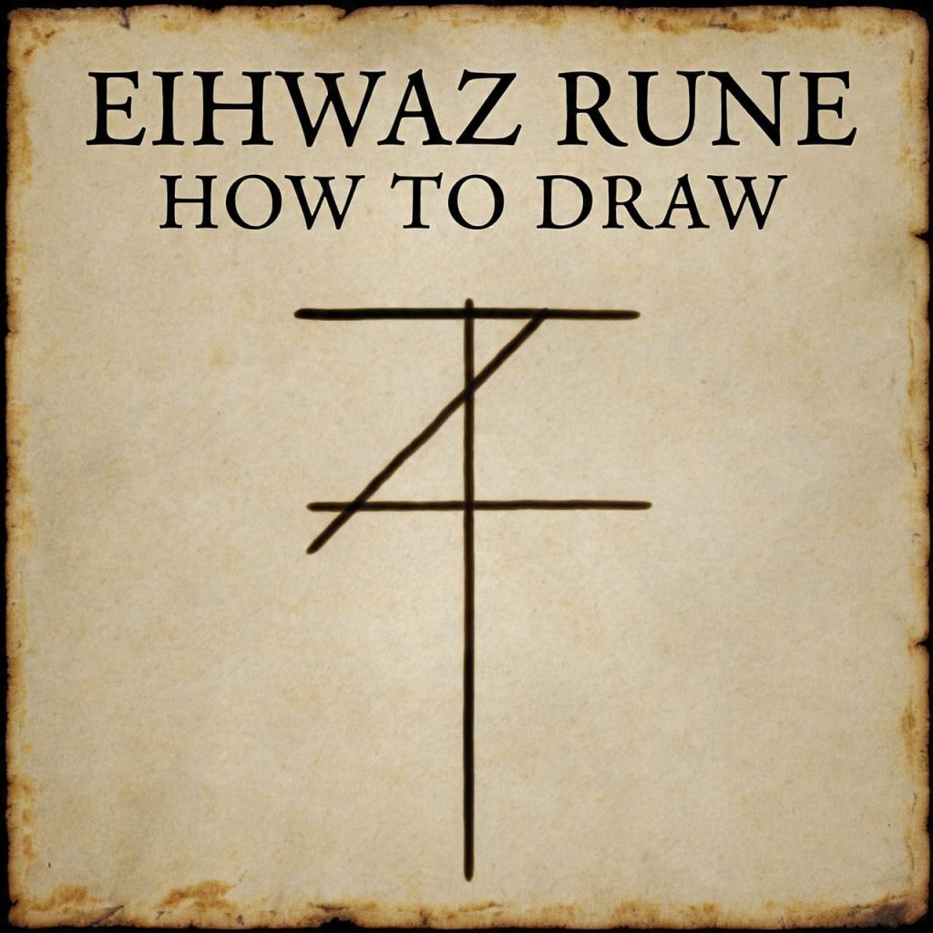Eihwaz Rune How to Draw