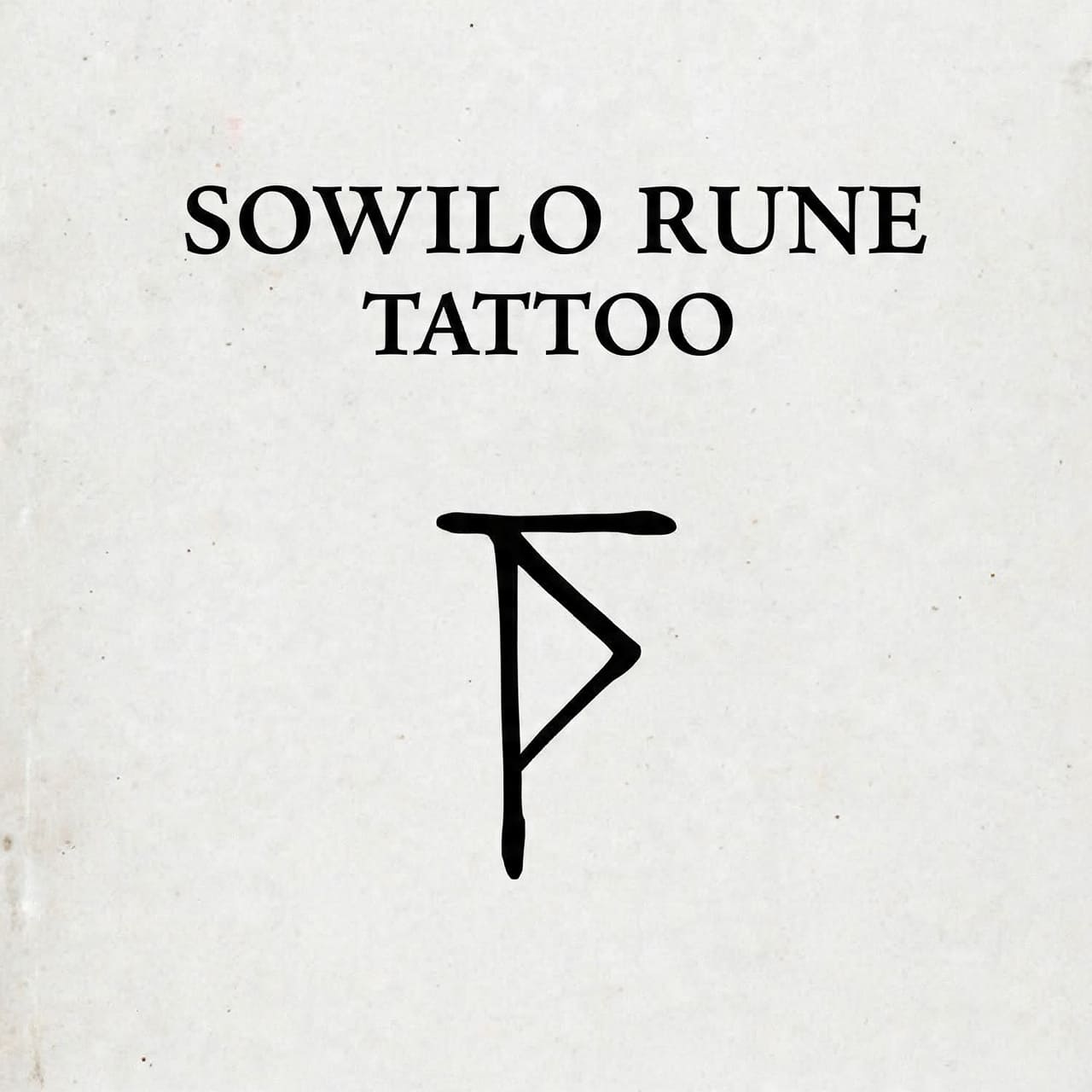 Sowilo Rune Tattoo