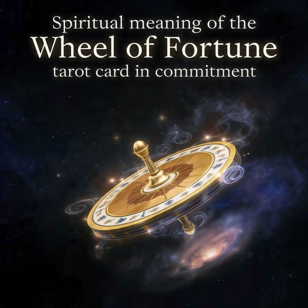 Spiritual meaning of the Wheel of Fortune tarot card in commitment