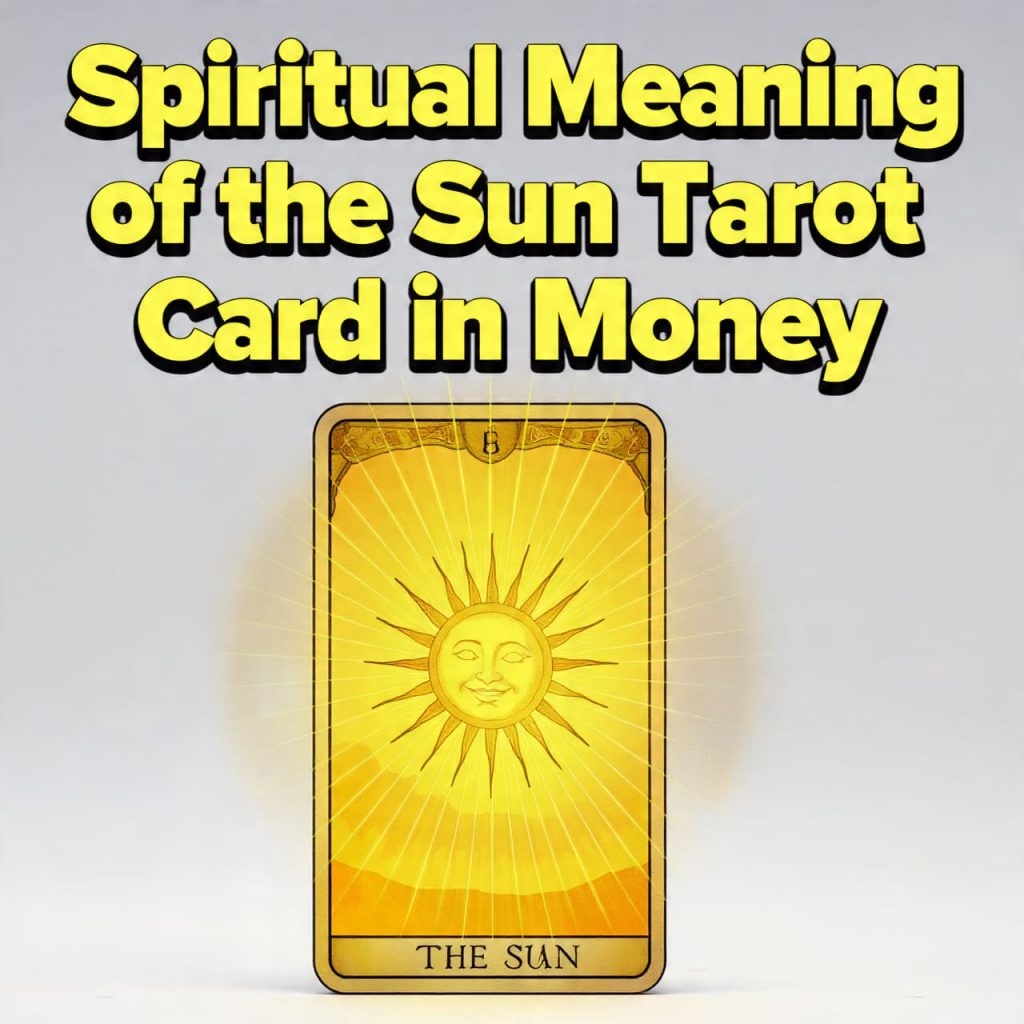 Spiritual meaning of the Sun tarot card in money