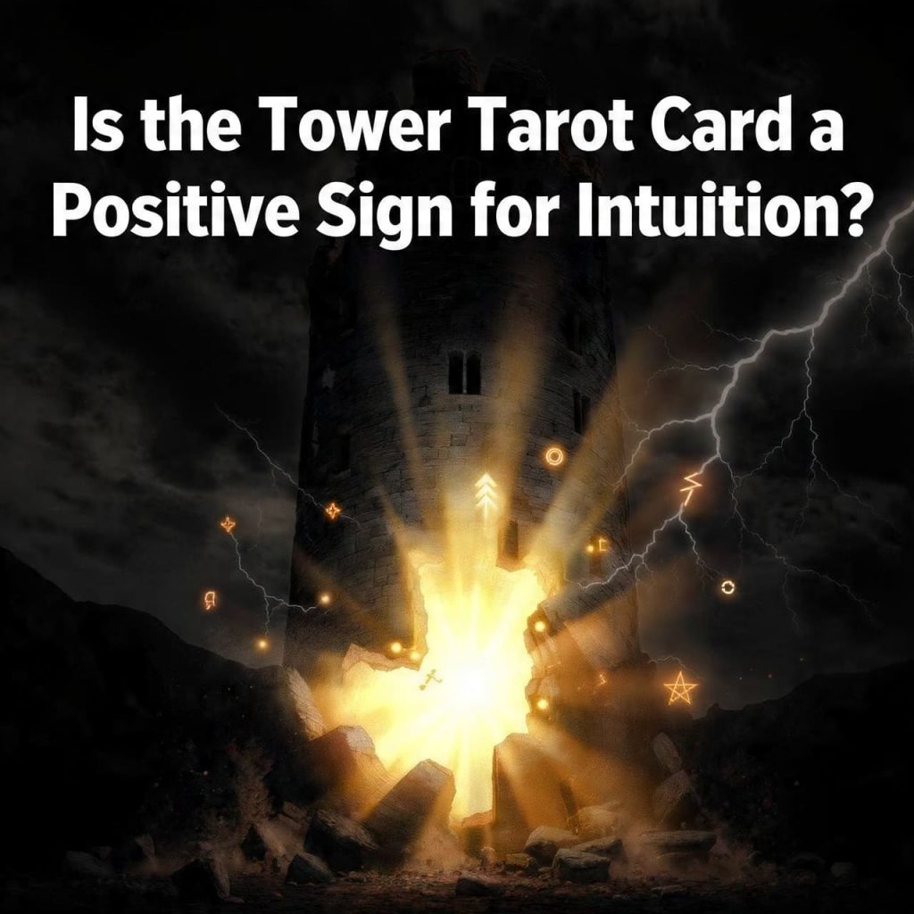 Is the Tower tarot card a positive sign for intuition?