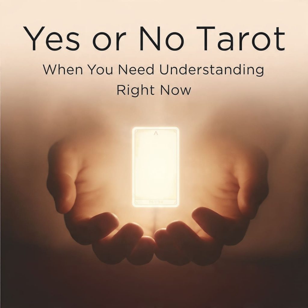 Yes or No Tarot when you need Understanding right now
