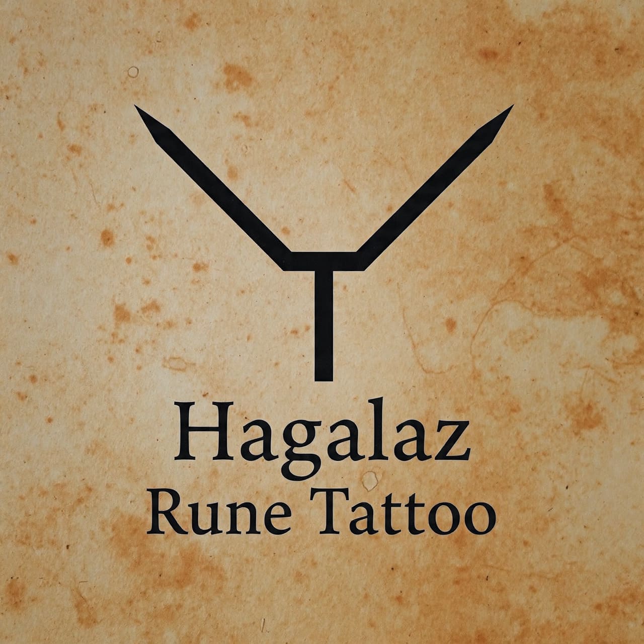 Hagalaz Rune Tattoo