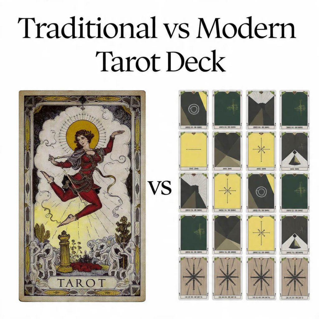 Traditional vs Modern Tarot Deck