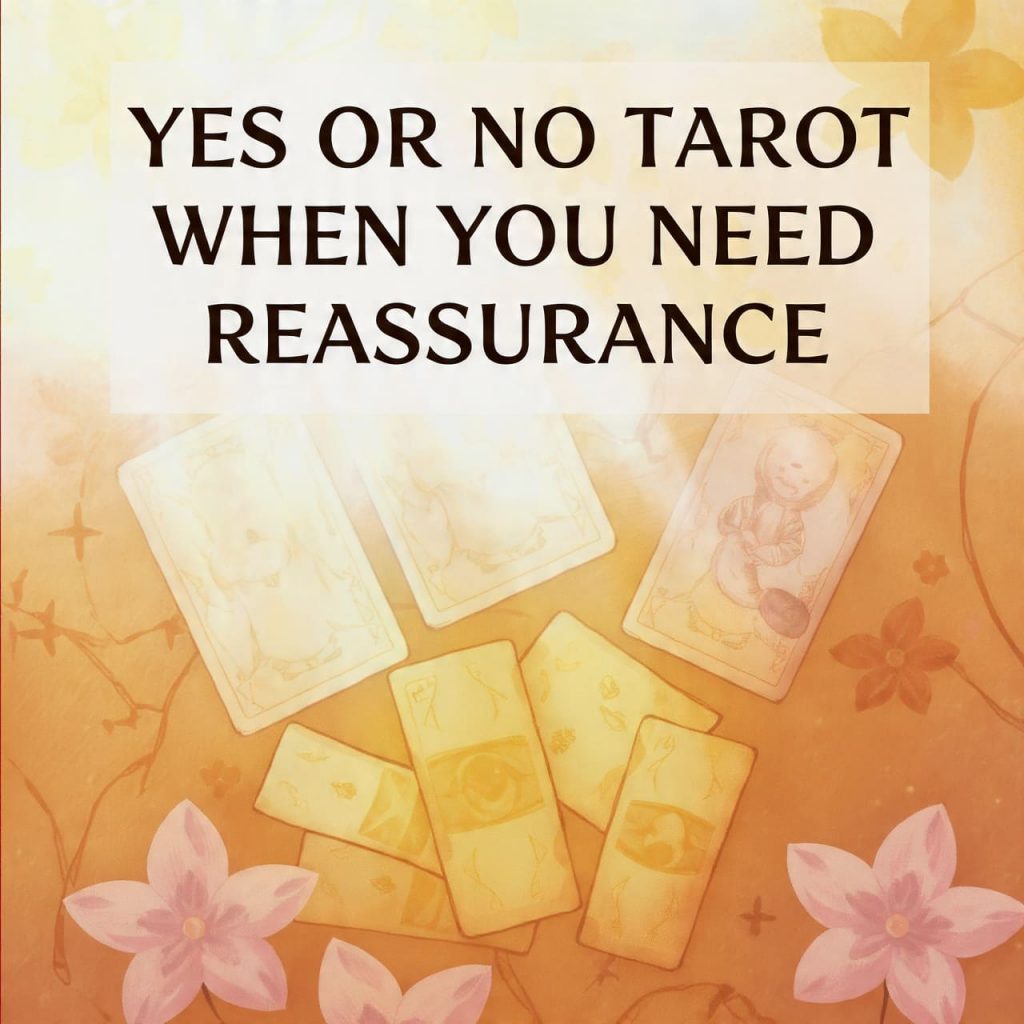 Yes or No Tarot when you need reassurance
