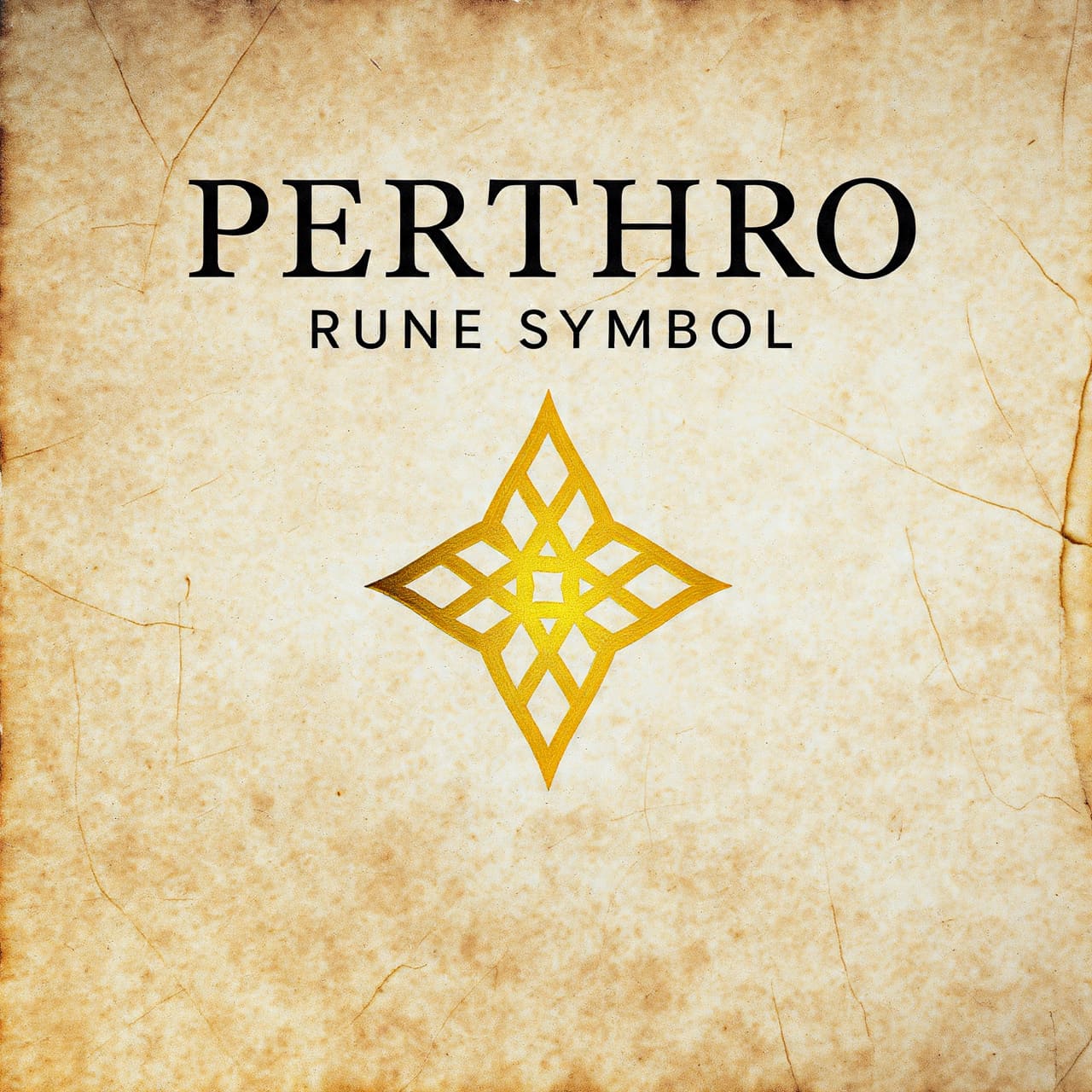 Perthro Rune Symbol