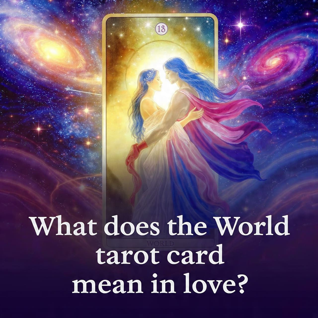 What does the World tarot card mean in love?