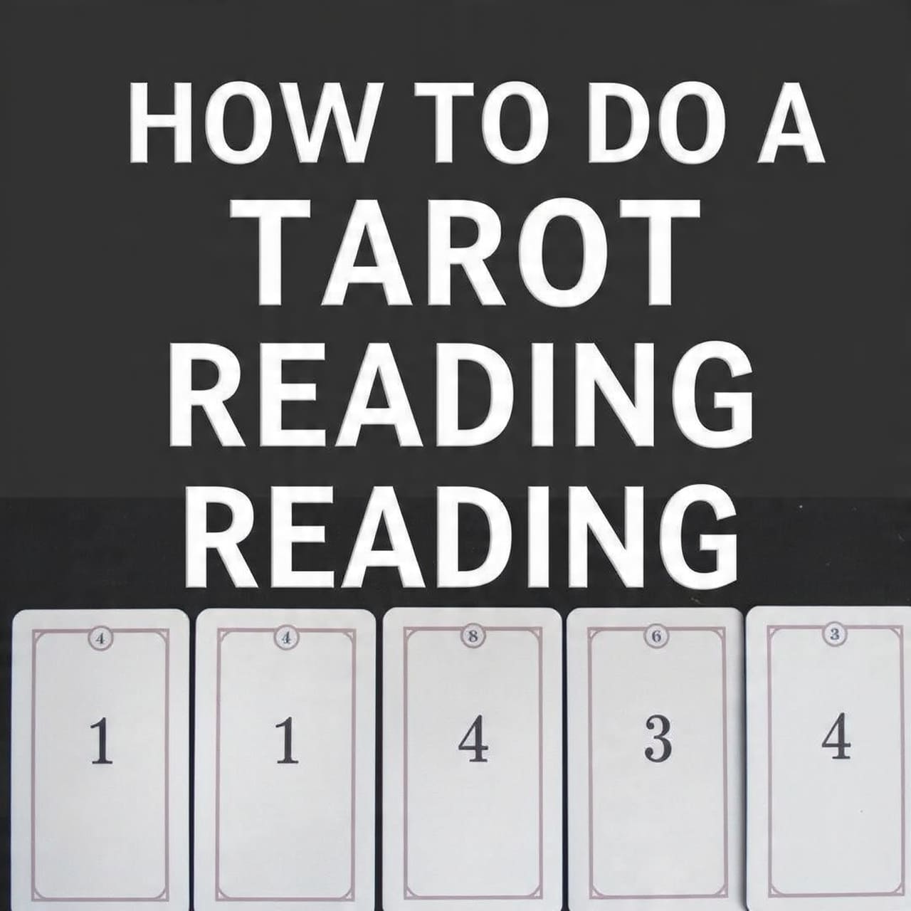 how to do a tarot reading