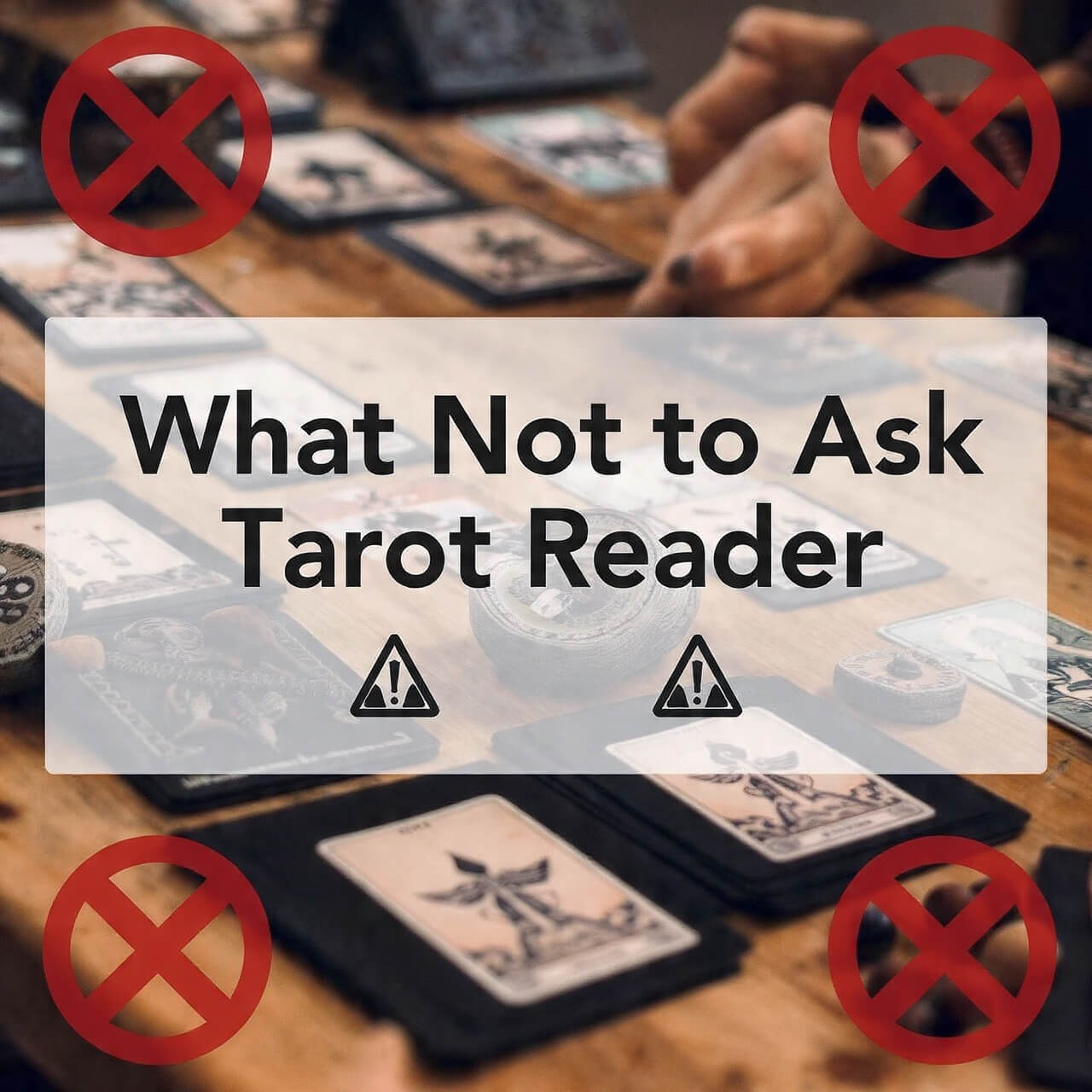 What Not to Ask Tarot Reader