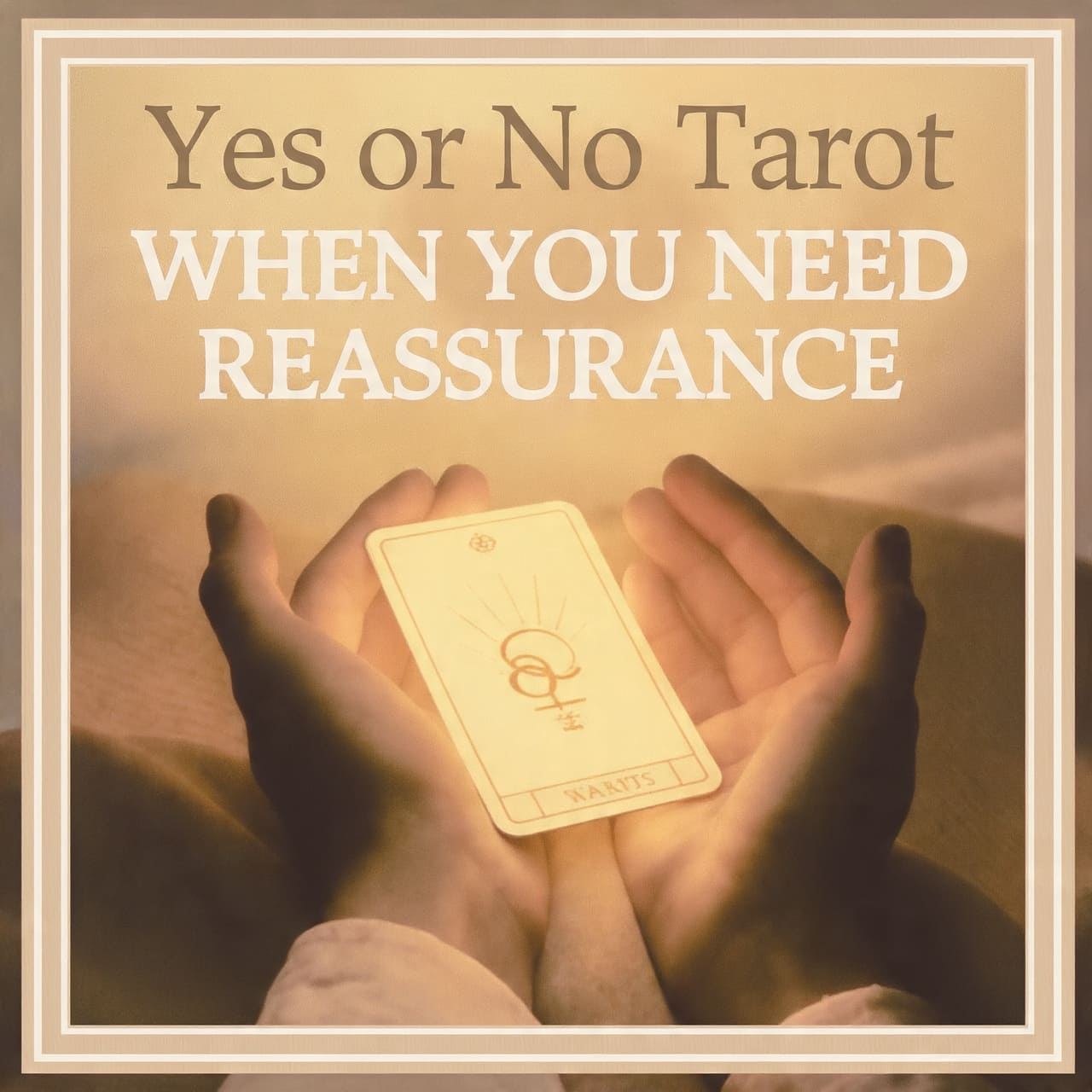 Yes or No Tarot when you need reassurance