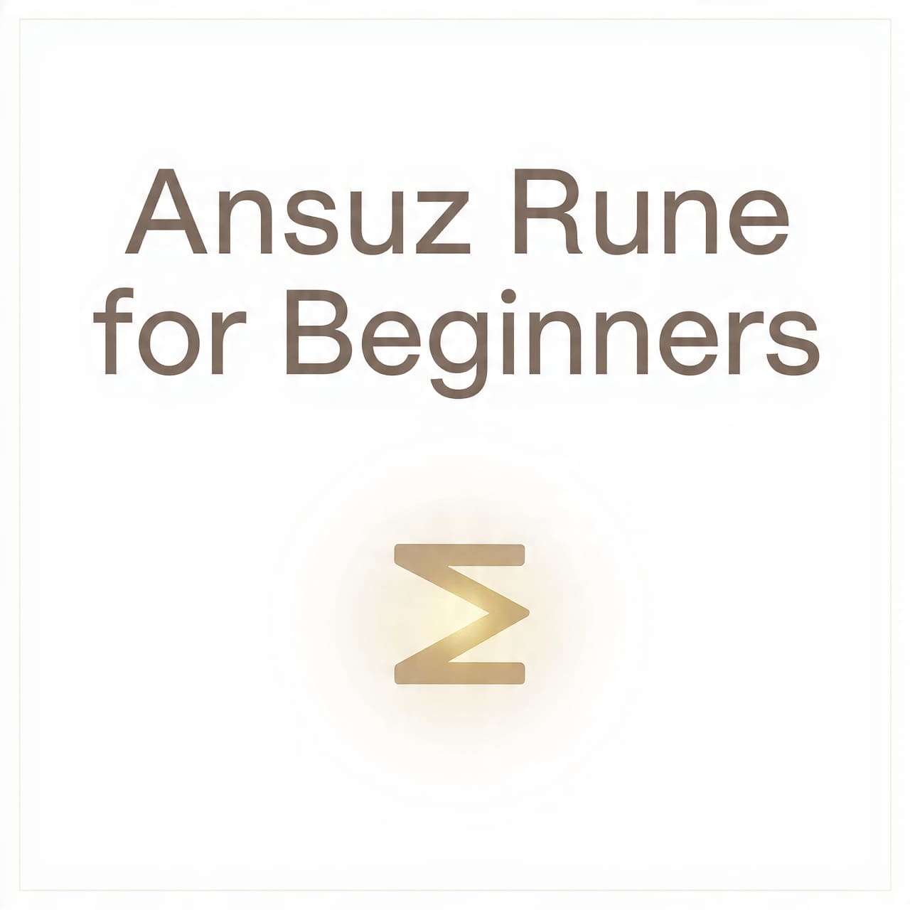 Ansuz rune for beginners