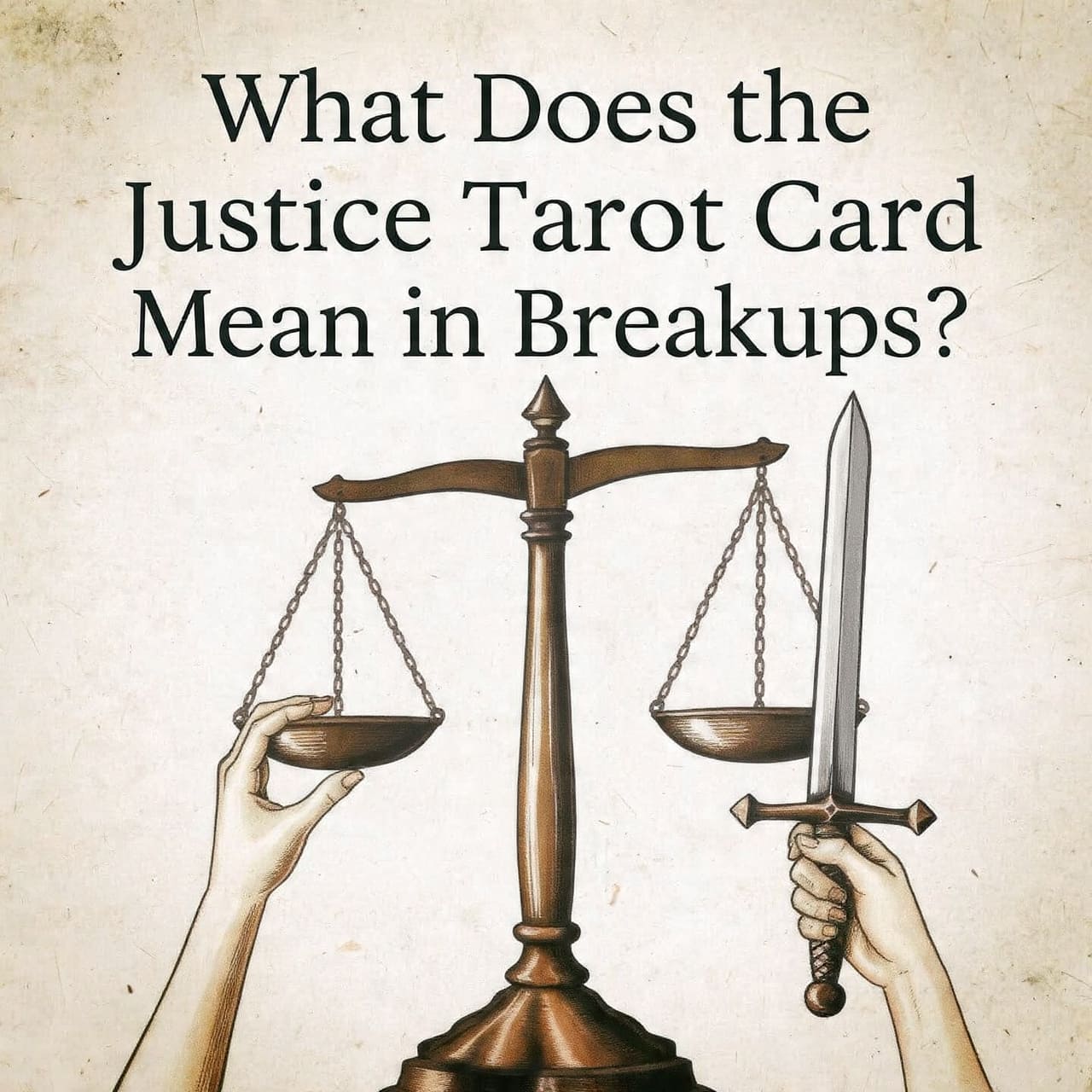 What does the Justice tarot card mean in breakups?