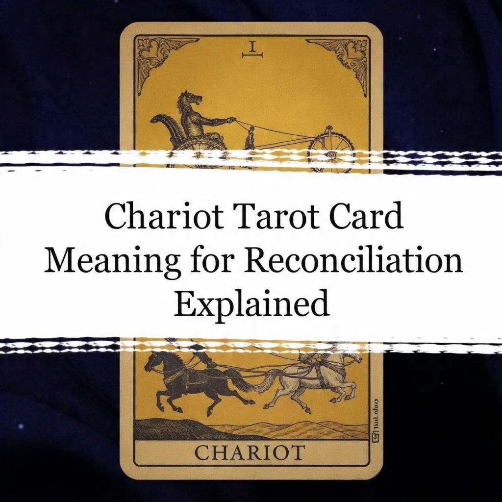Chariot tarot card meaning for reconciliation explained