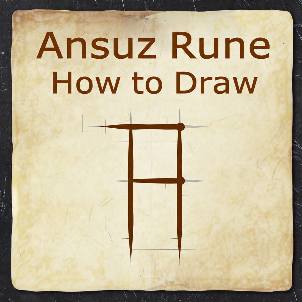 Ansuz Rune How to Draw