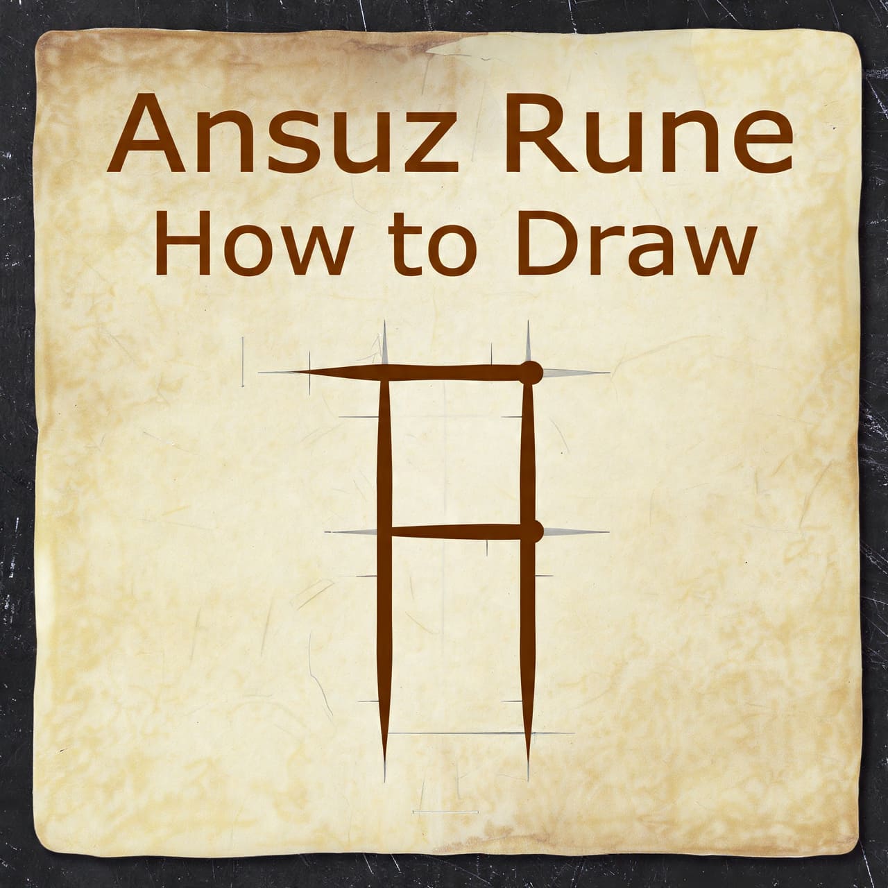 Ansuz Rune How to Draw