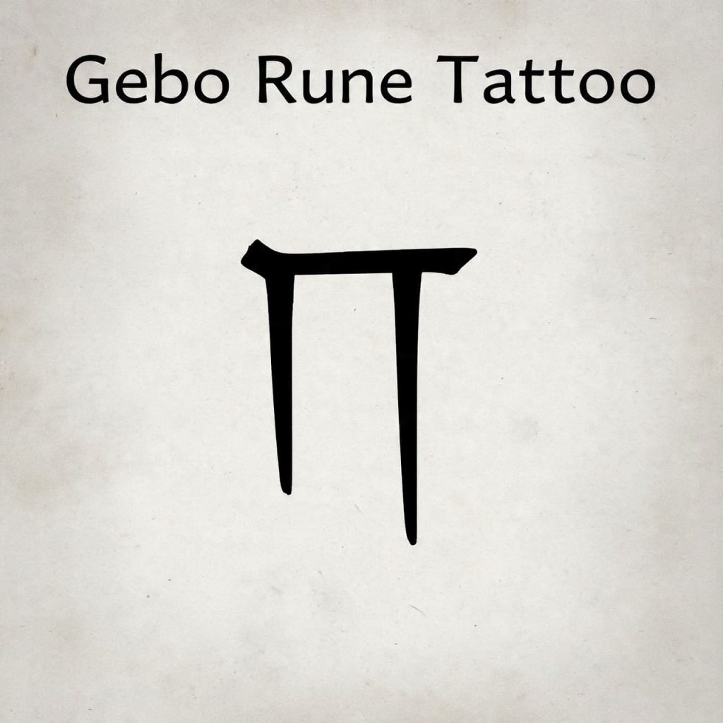 Gebo Rune Tattoo