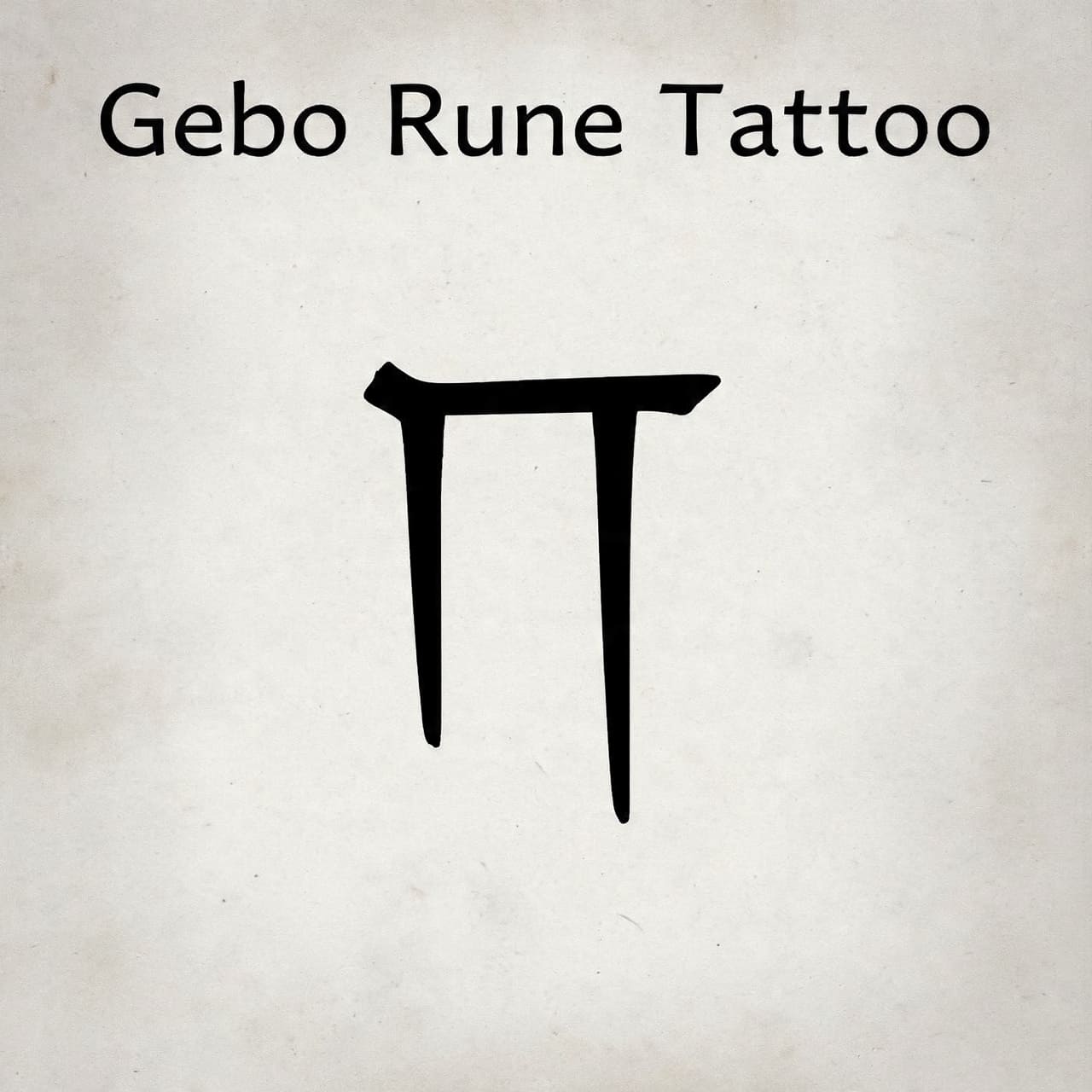 Gebo Rune Tattoo