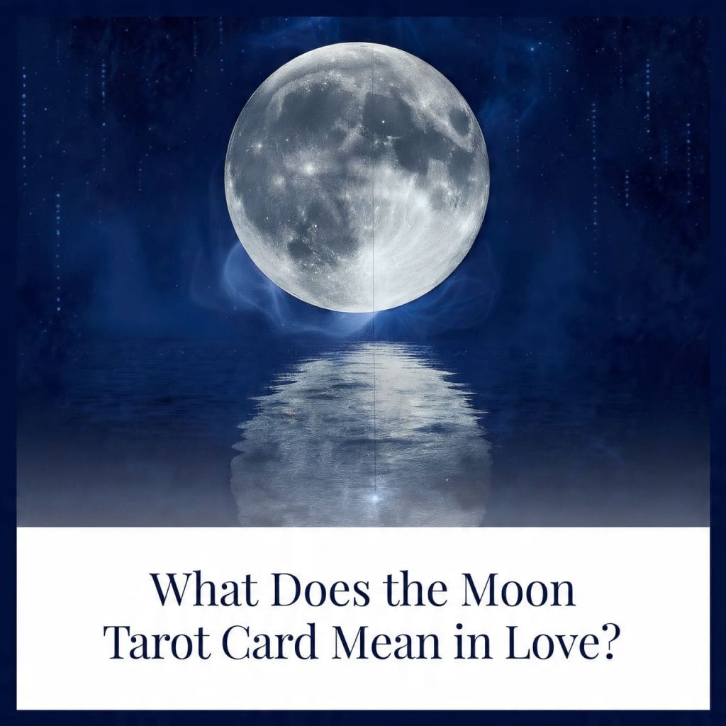 What does the Moon tarot card mean in love?