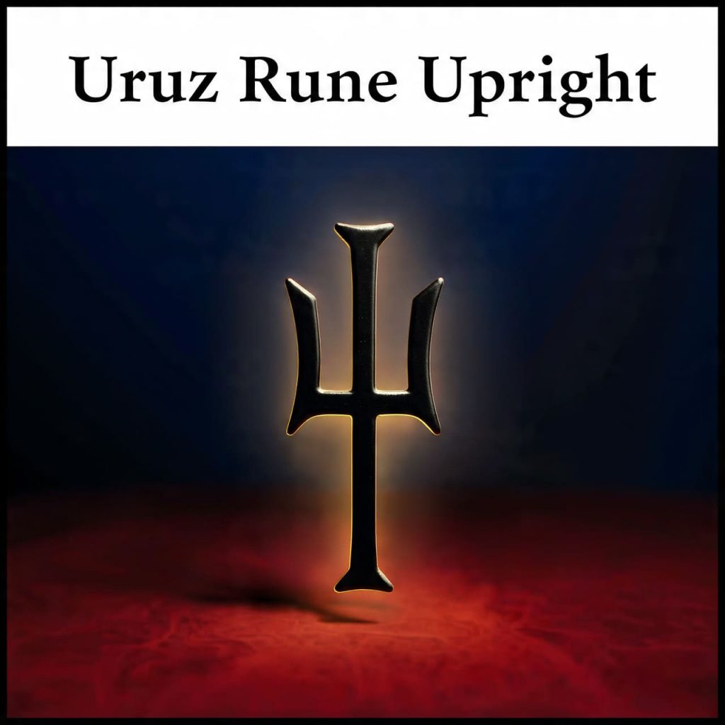 Uruz rune upright