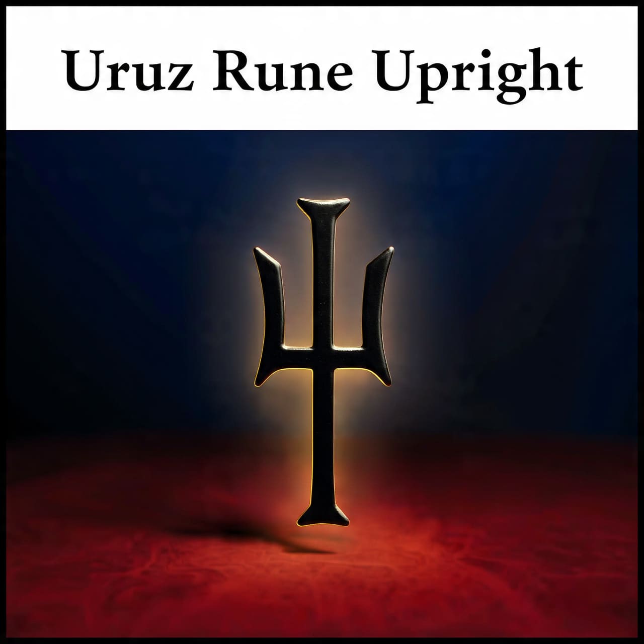 Uruz rune upright