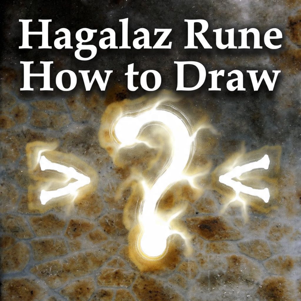 Hagalaz Rune How to Draw
