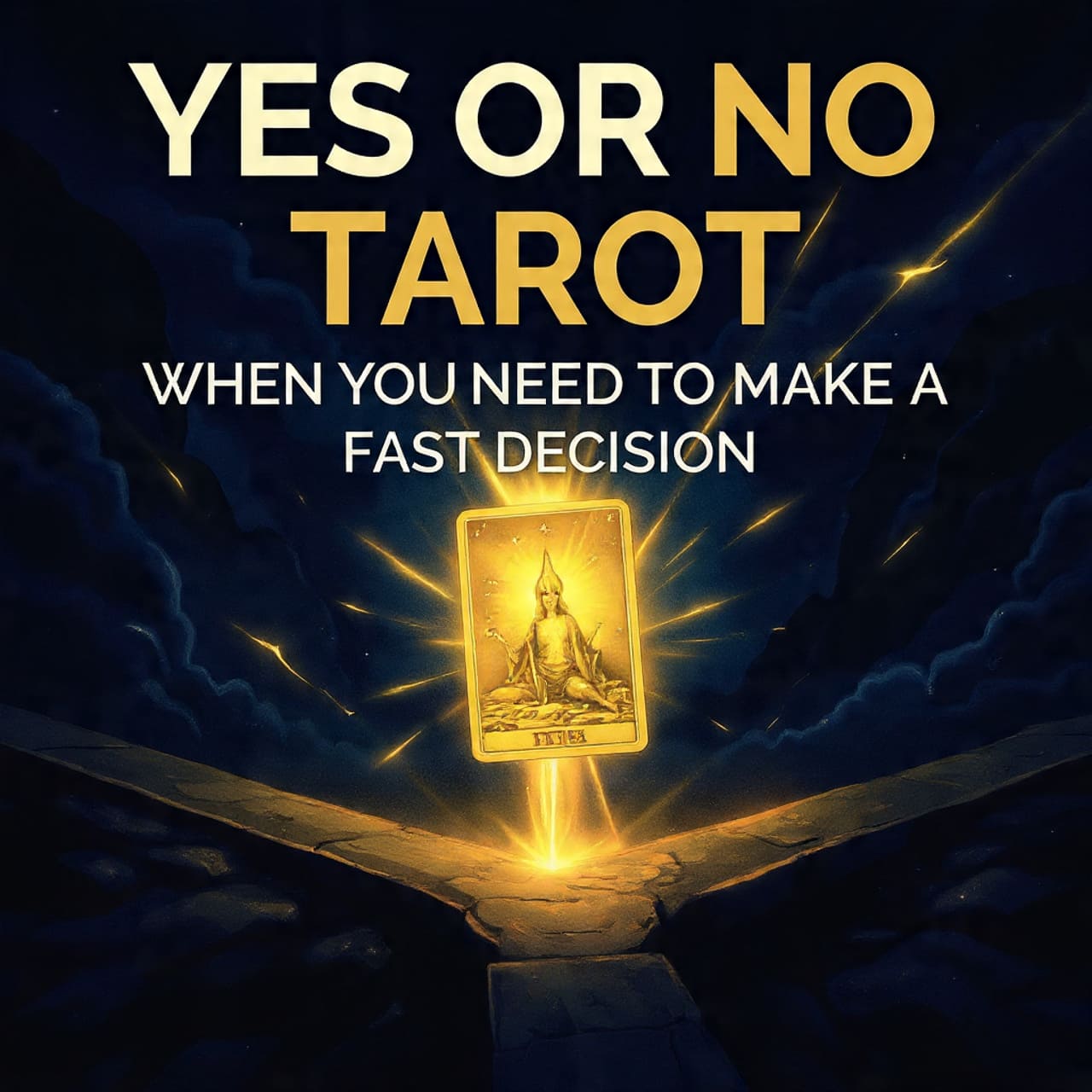Yes or No Tarot when you need to make a fast decision