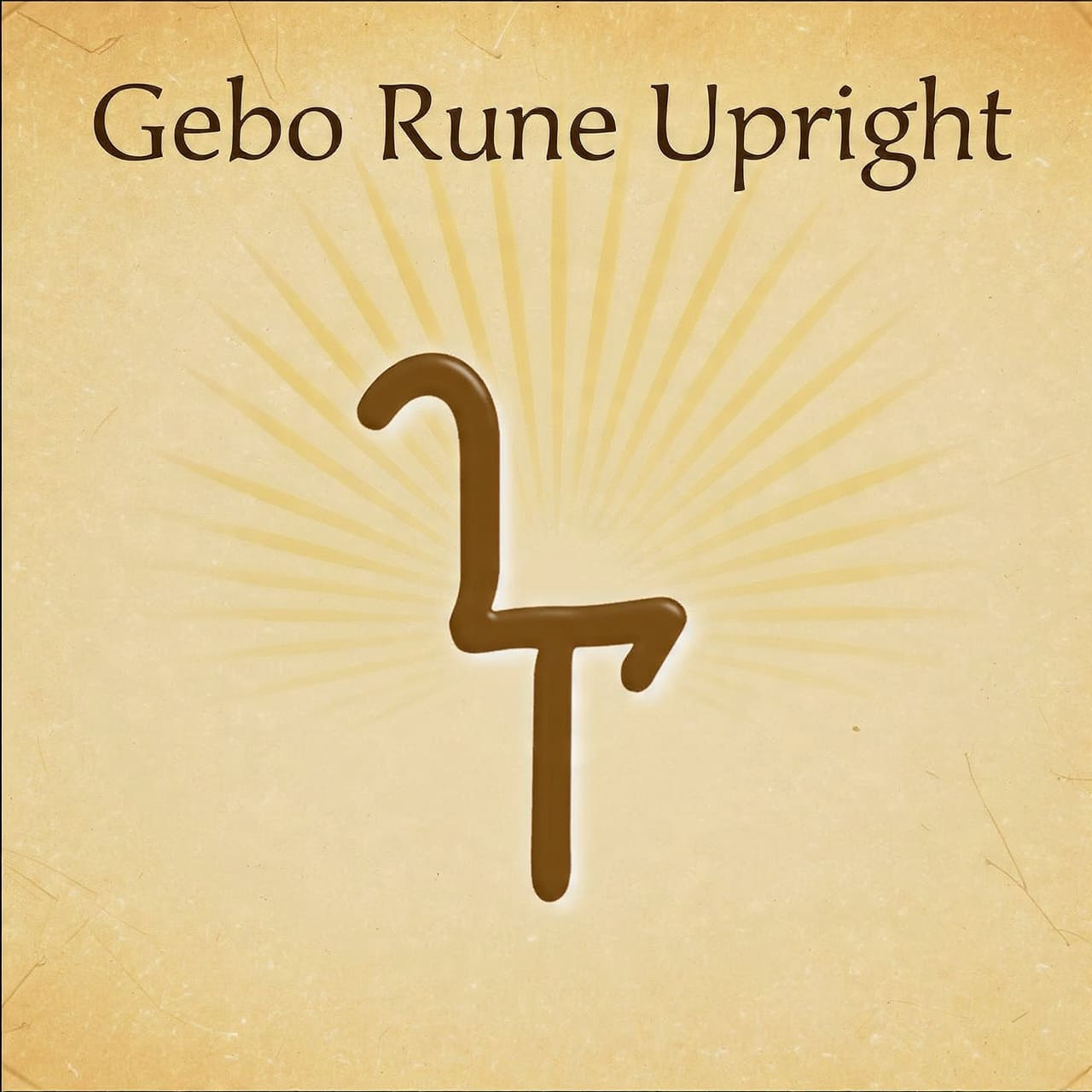 Gebo Rune Upright