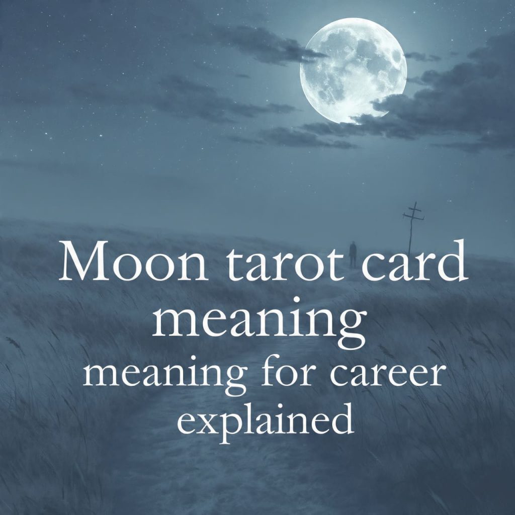 Moon tarot card meaning for career explained