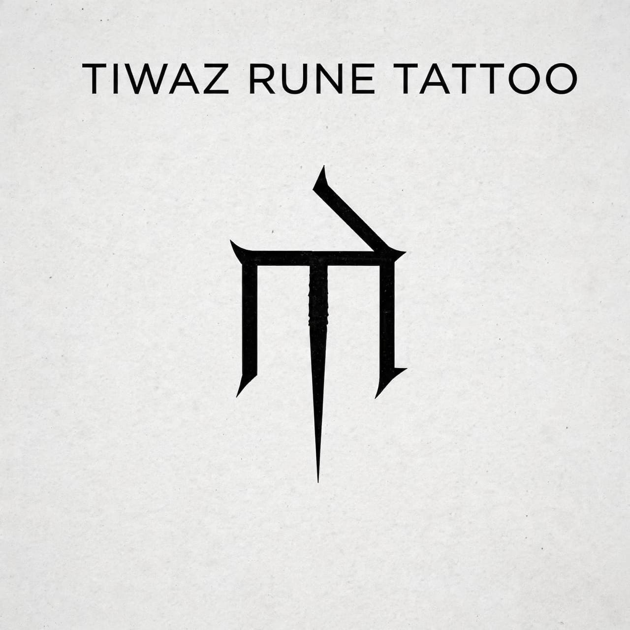 Tiwaz Rune Tattoo