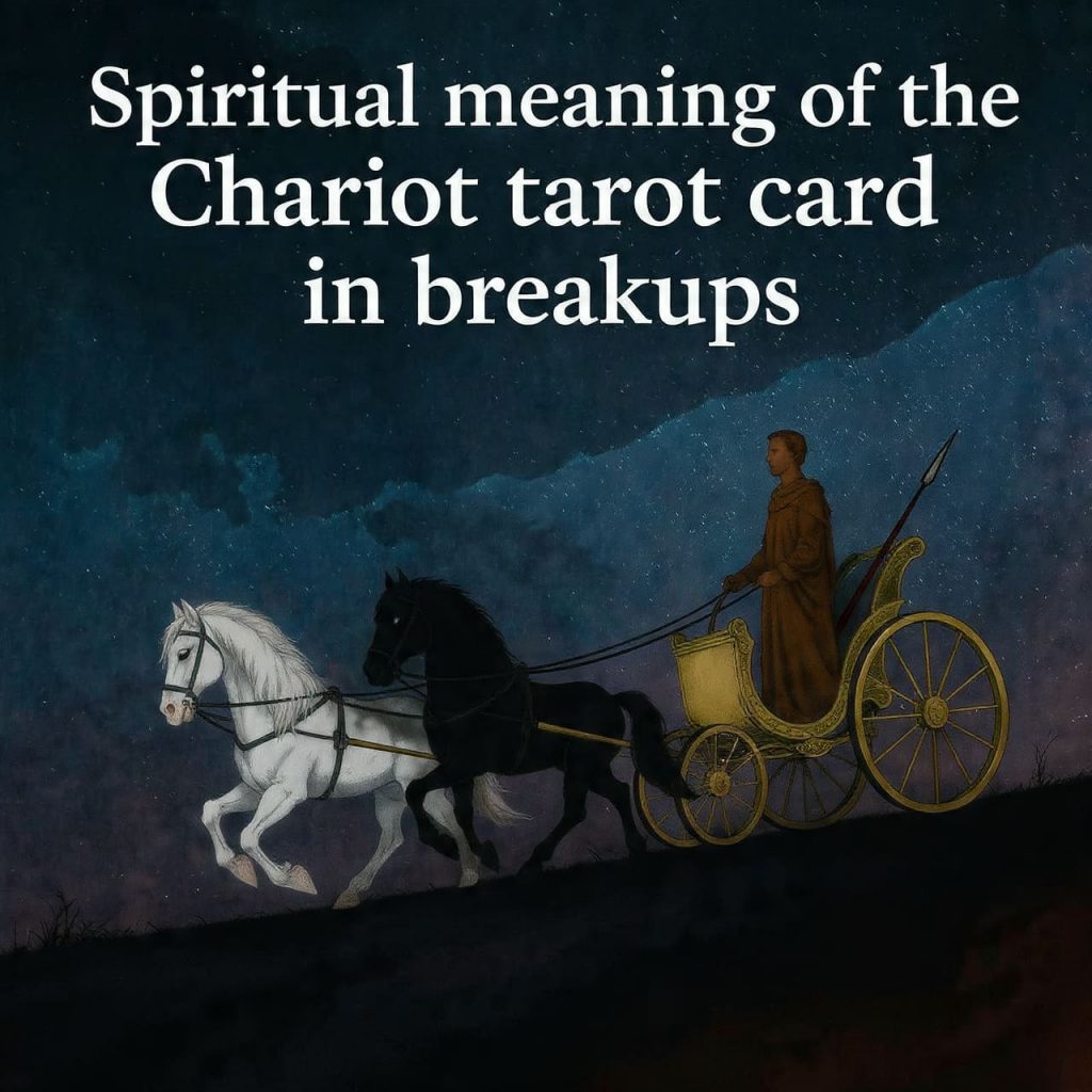 Spiritual meaning of the Chariot tarot card in breakups