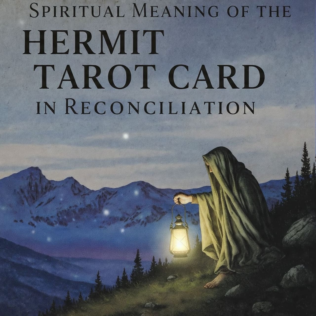 Spiritual meaning of the Hermit tarot card in reconciliation