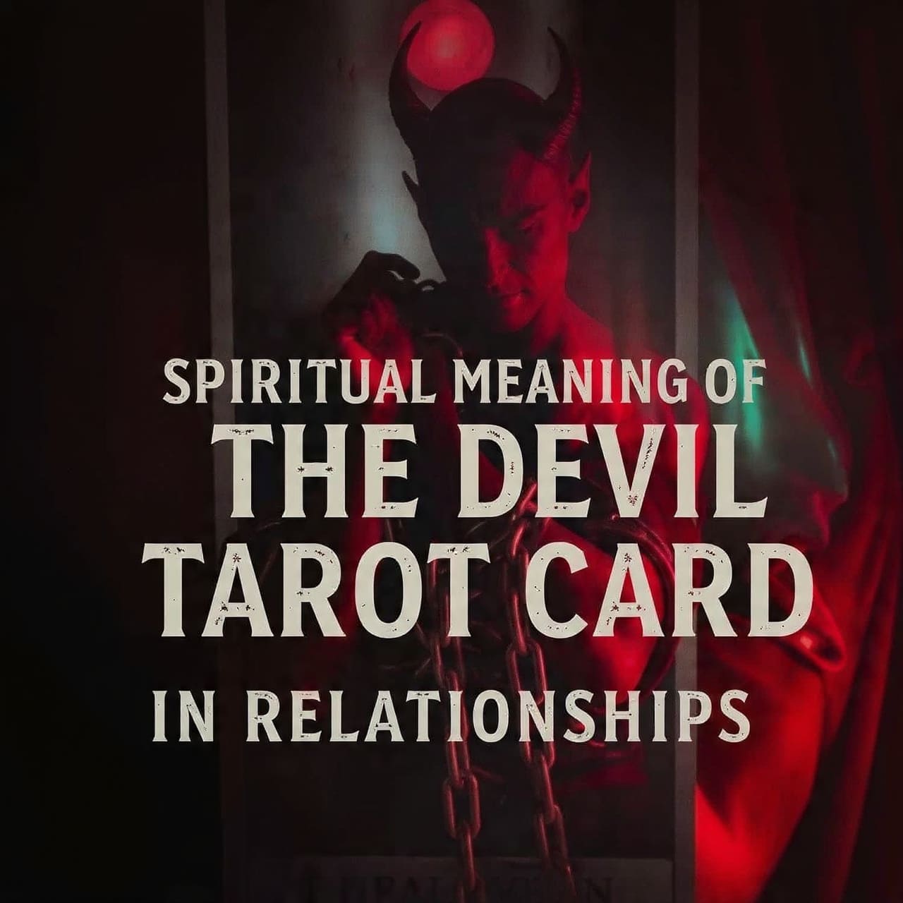Spiritual meaning of the Devil tarot card in relationships