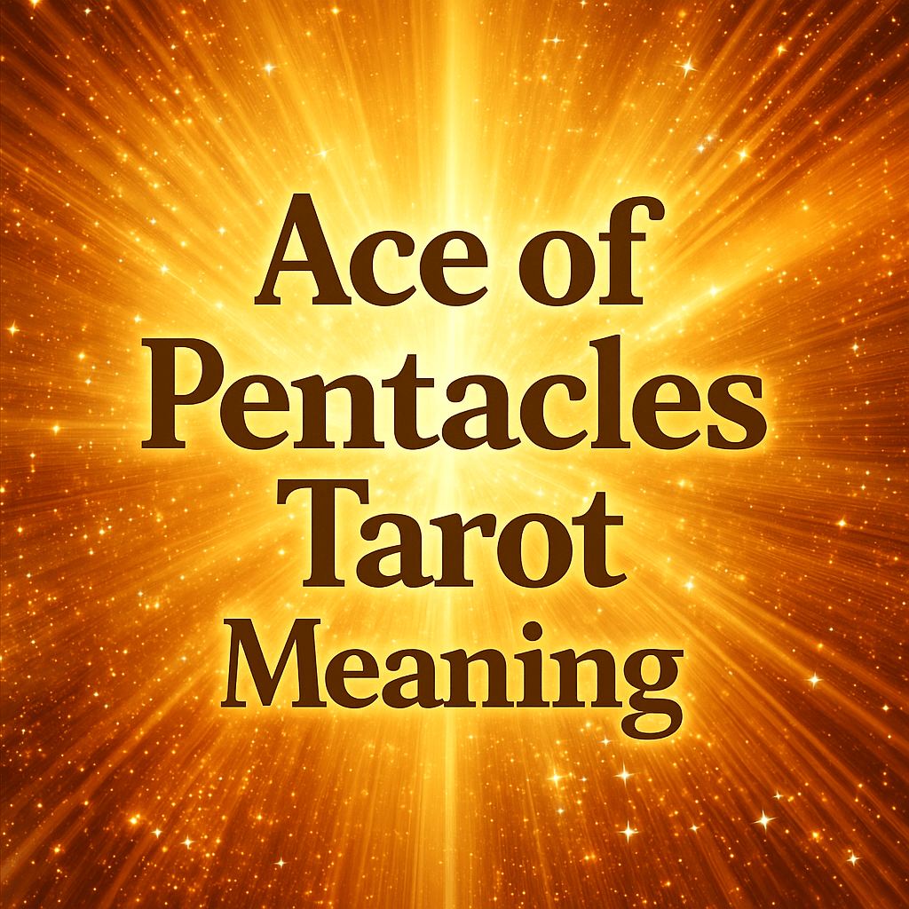 Ace of Pentacles Tarot Meaning