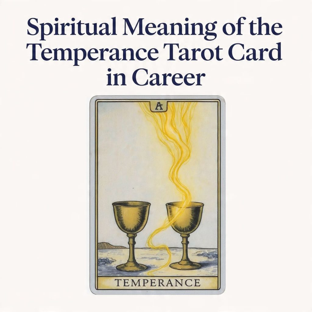 Spiritual meaning of the Temperance tarot card in career
